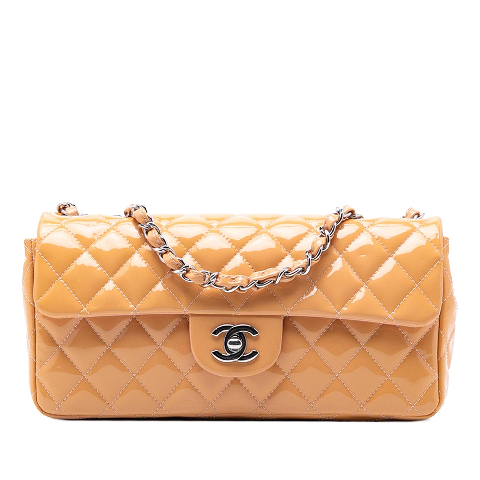 Chanel Classic Patent East West Single Flap