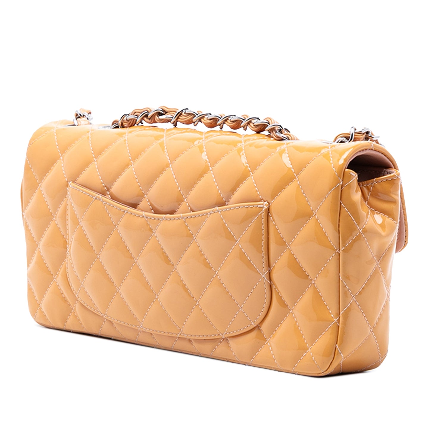 Chanel Classic Patent East West Single Flap