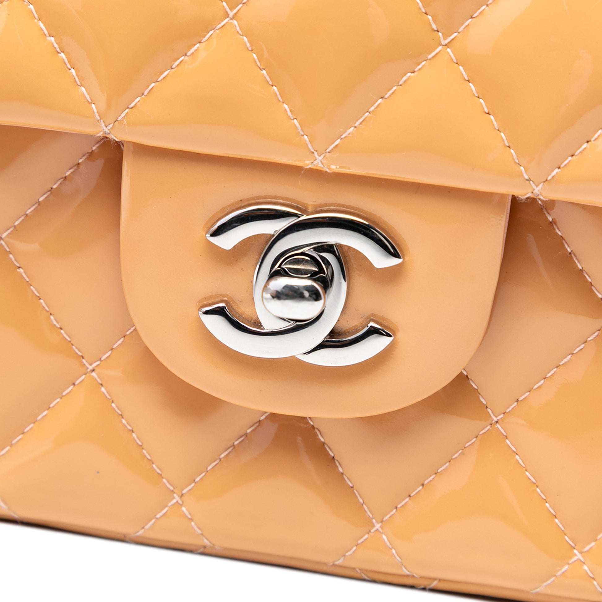 Chanel Classic Patent East West Single Flap