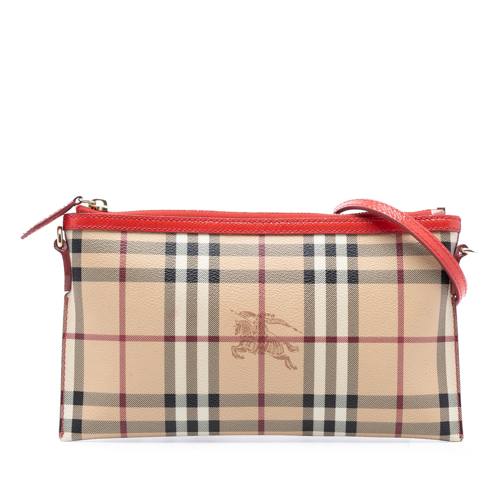 Burberry Haymarket Check Coated Canvas Peyton Crossbody