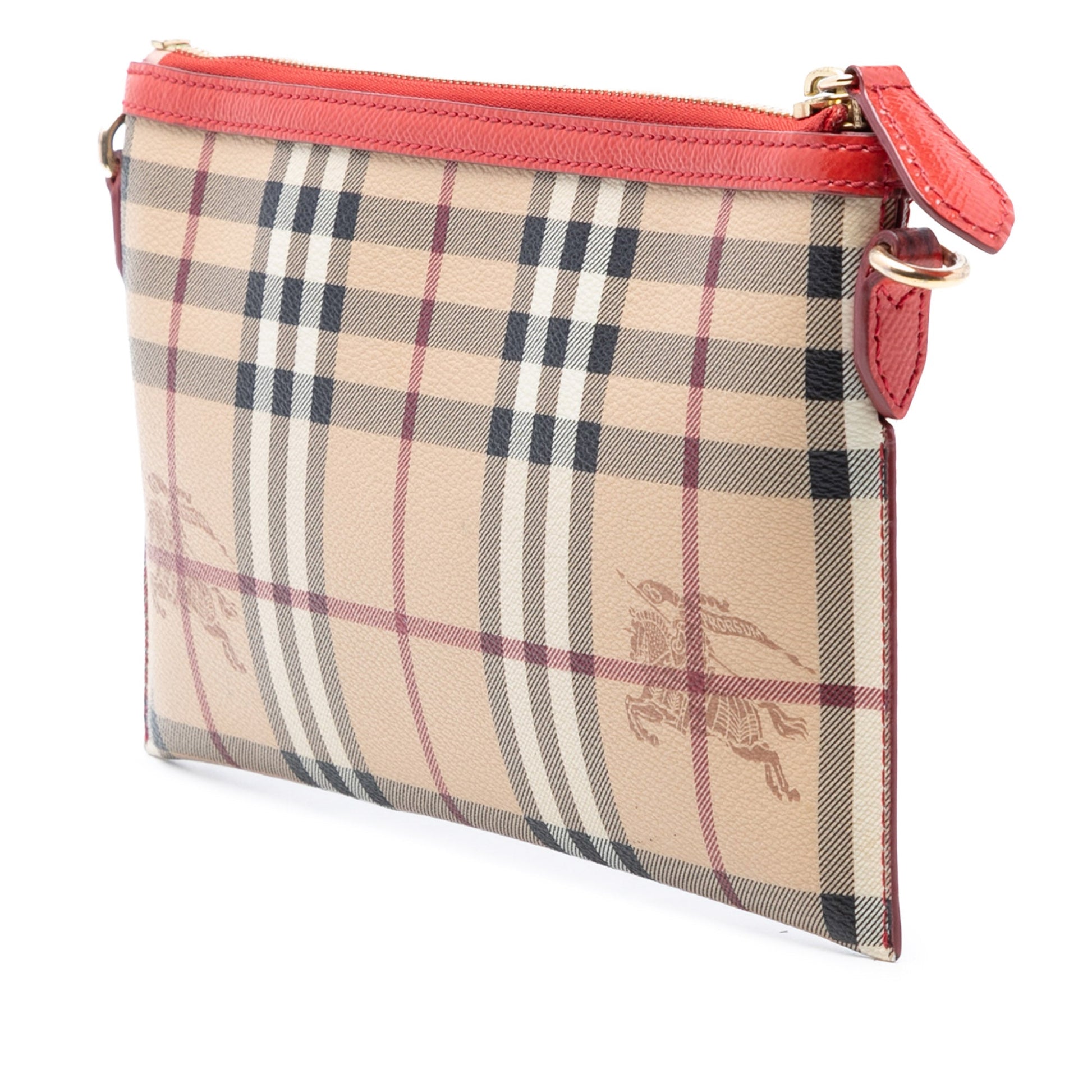 Burberry Haymarket Check Coated Canvas Peyton Crossbody