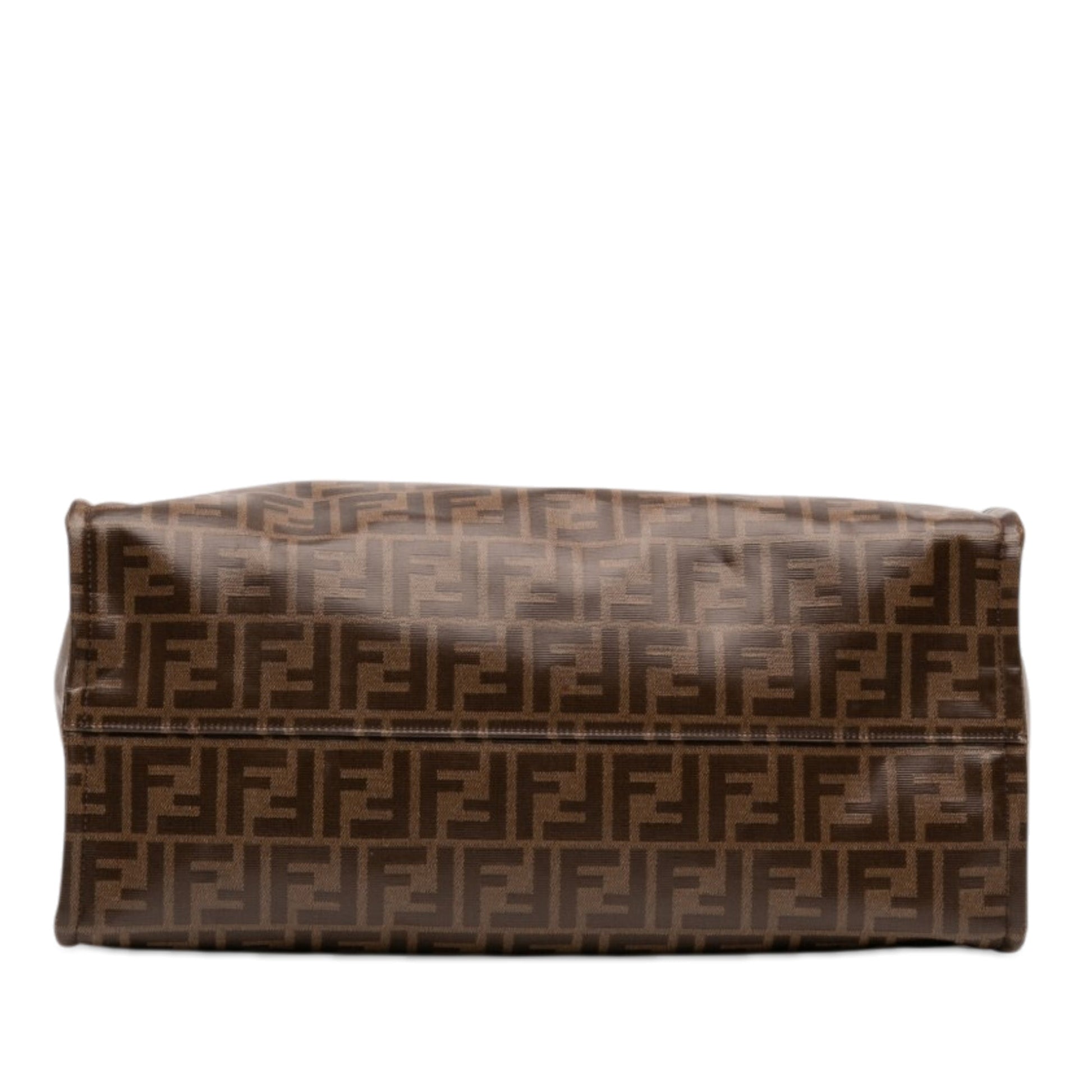 Fendi FILA Glazed Fabric FF 1974 Mania Shopping Tote
