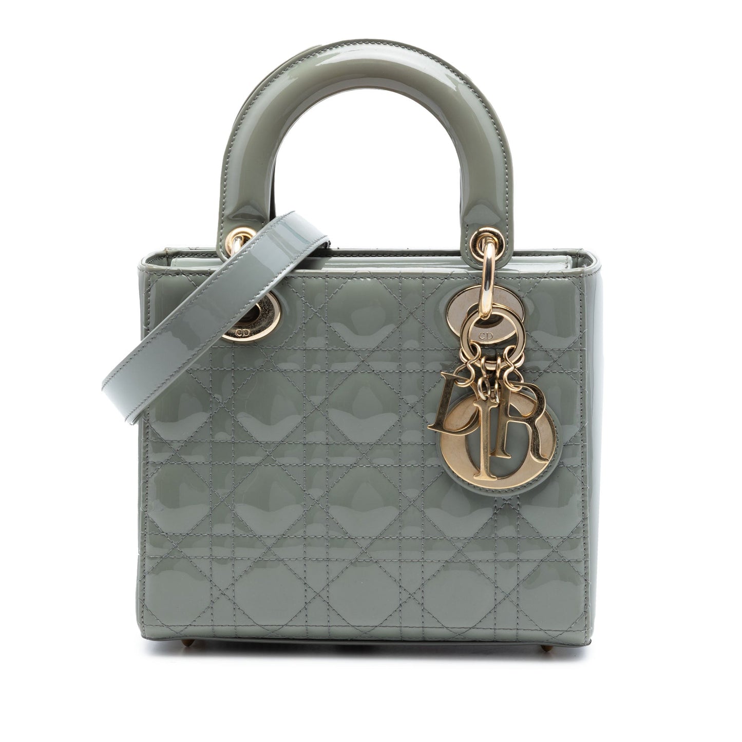 Dior Small Patent Cannage Lady Dior