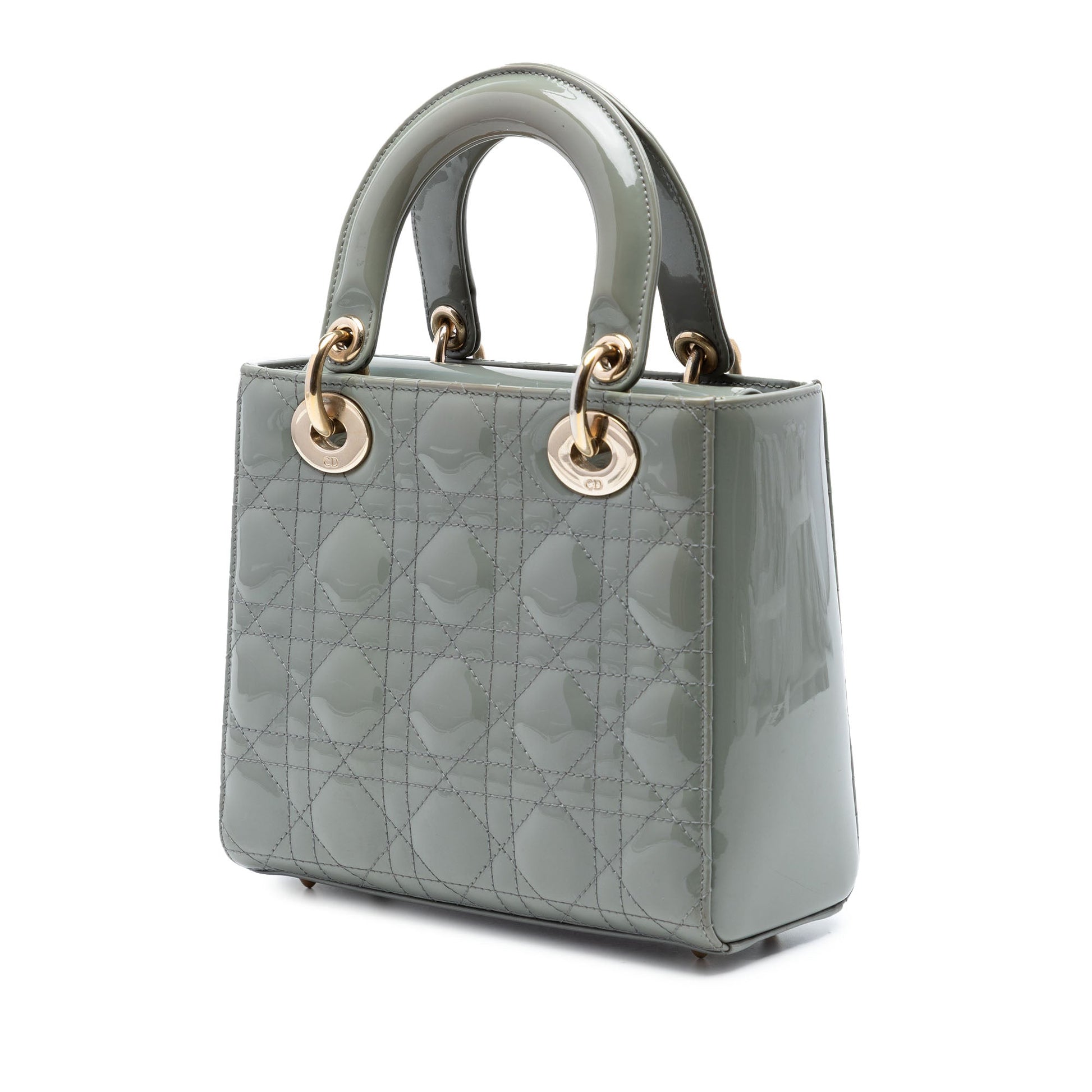Dior Small Patent Cannage Lady Dior