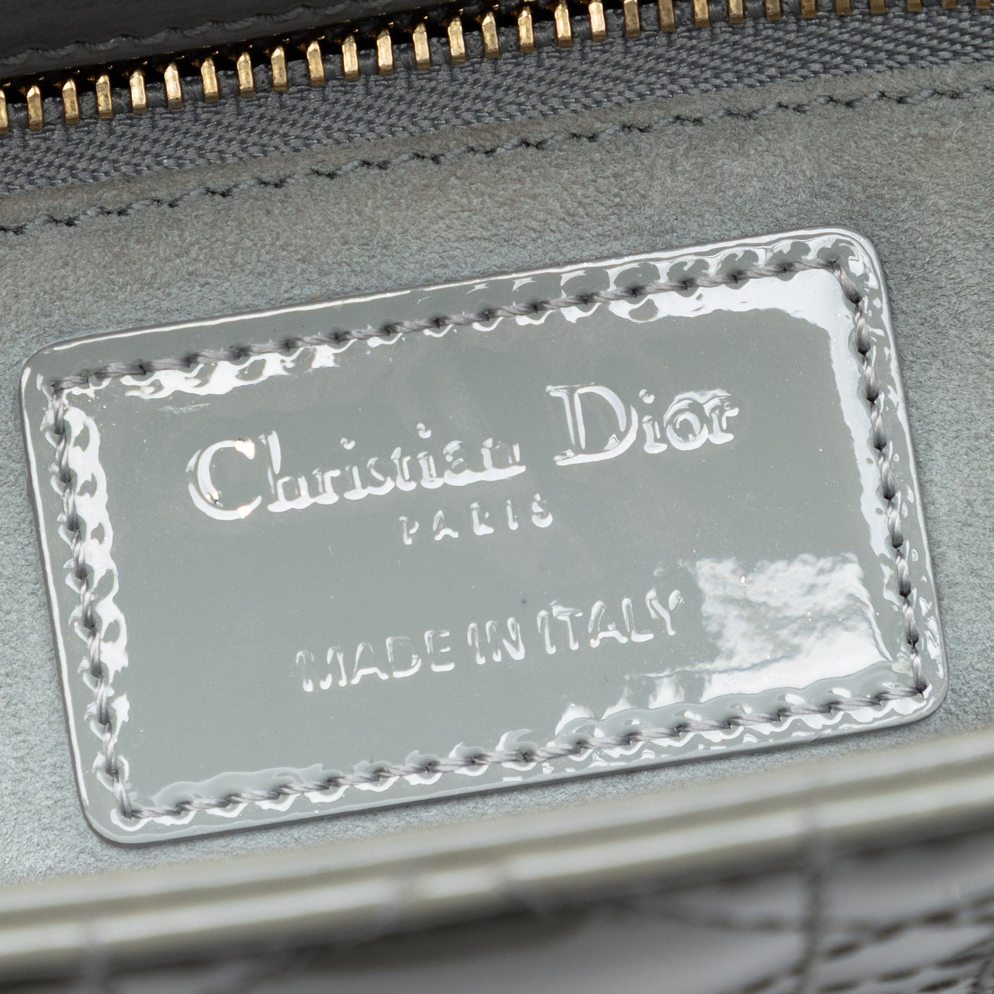 Dior Small Patent Cannage Lady Dior