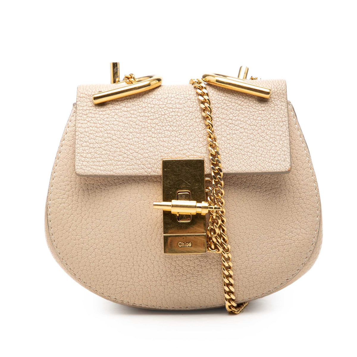 Chloé Nano Grained Calfskin Drew Crossbody