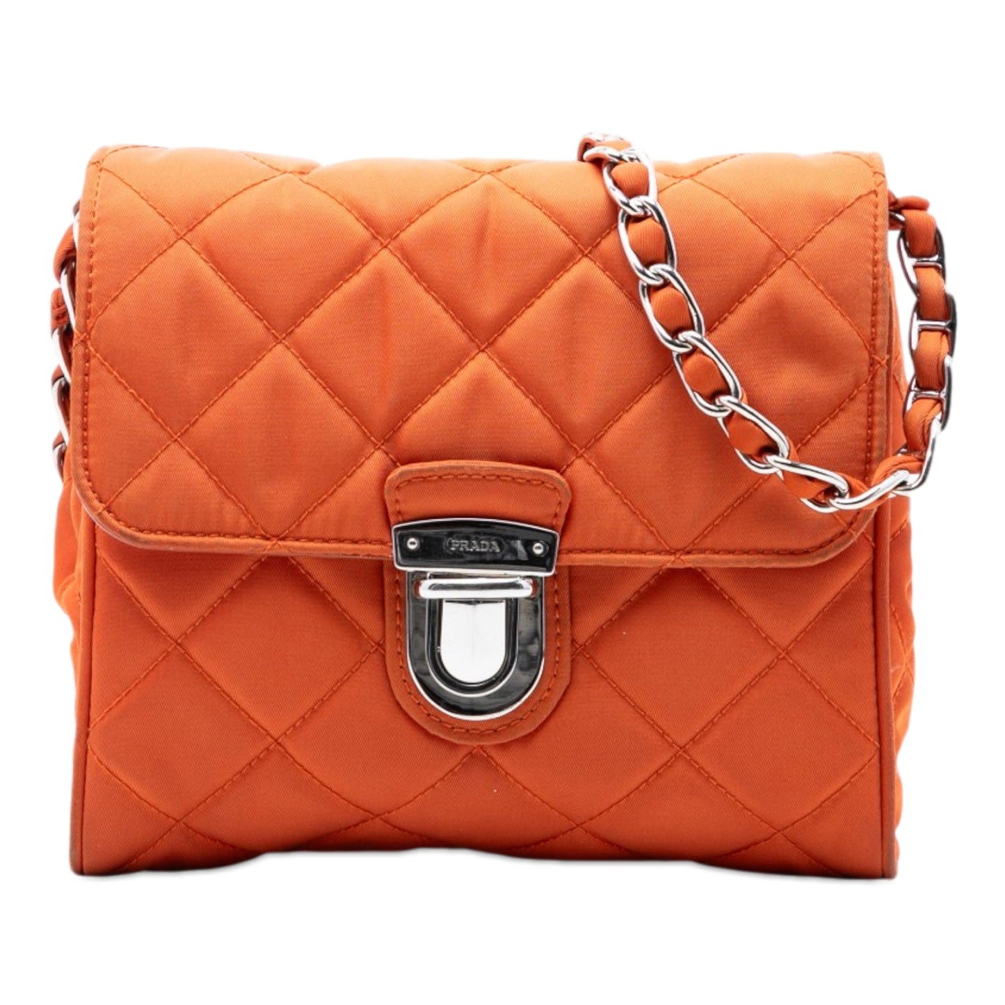 Prada Impuntu Tessuto Chain Crossbody