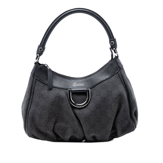 GG Denim Abbey D Ring Shoulder Bag