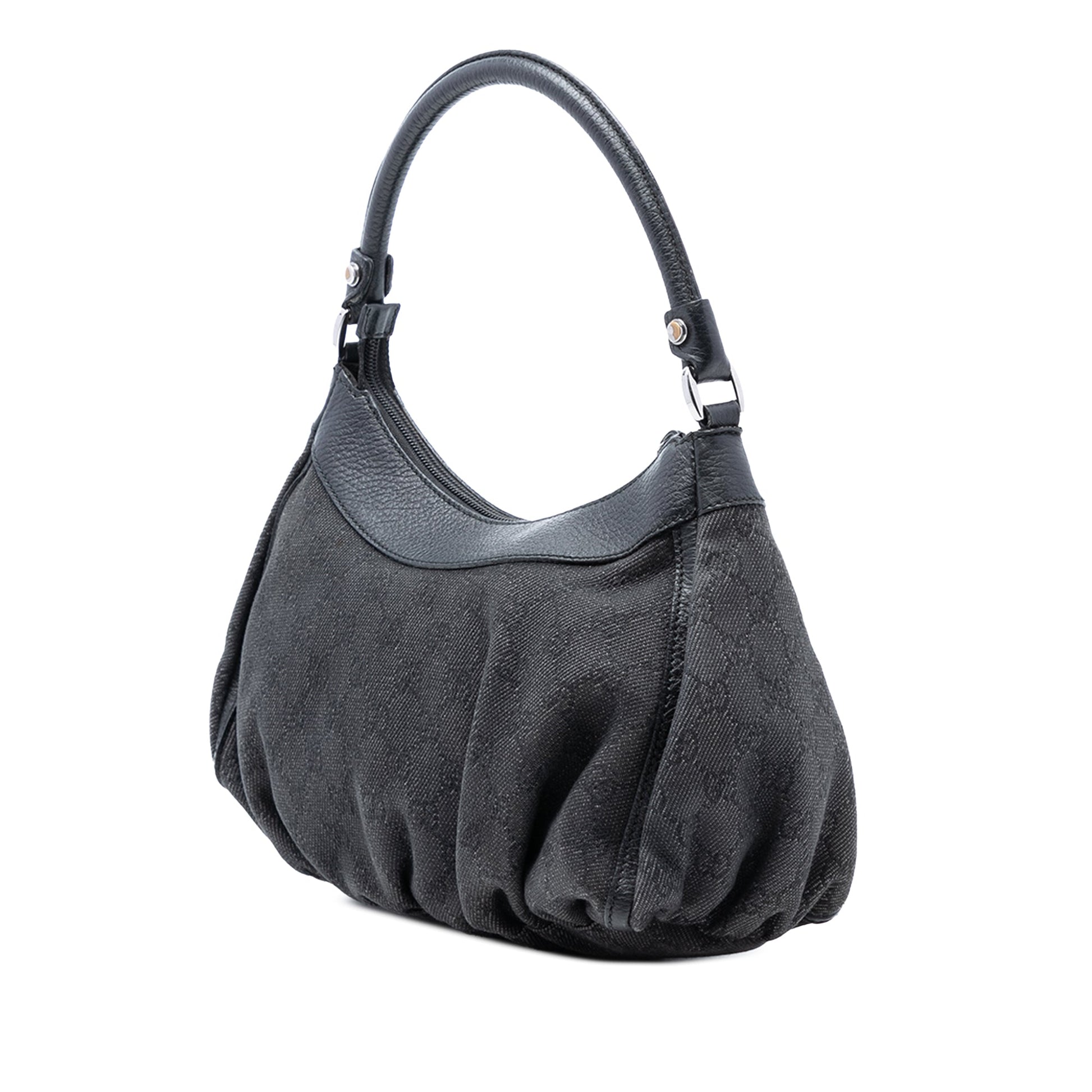 GG Denim Abbey D Ring Shoulder Bag