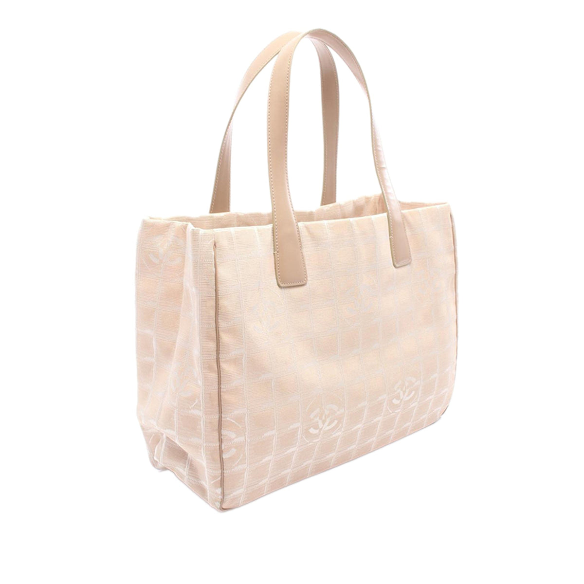 Chanel New Travel Line Nylon Tote — Beige