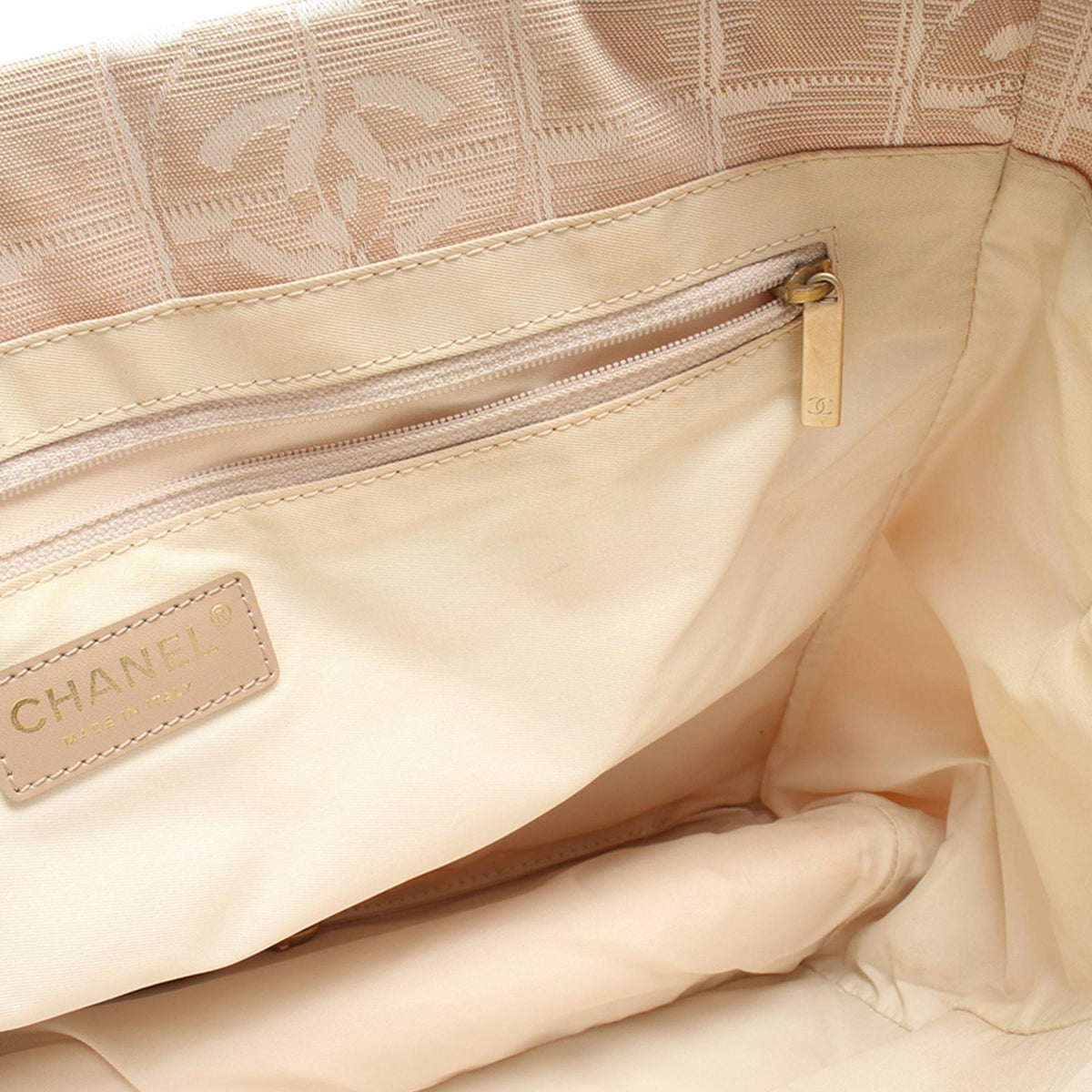 Chanel New Travel Line Nylon Tote — Beige