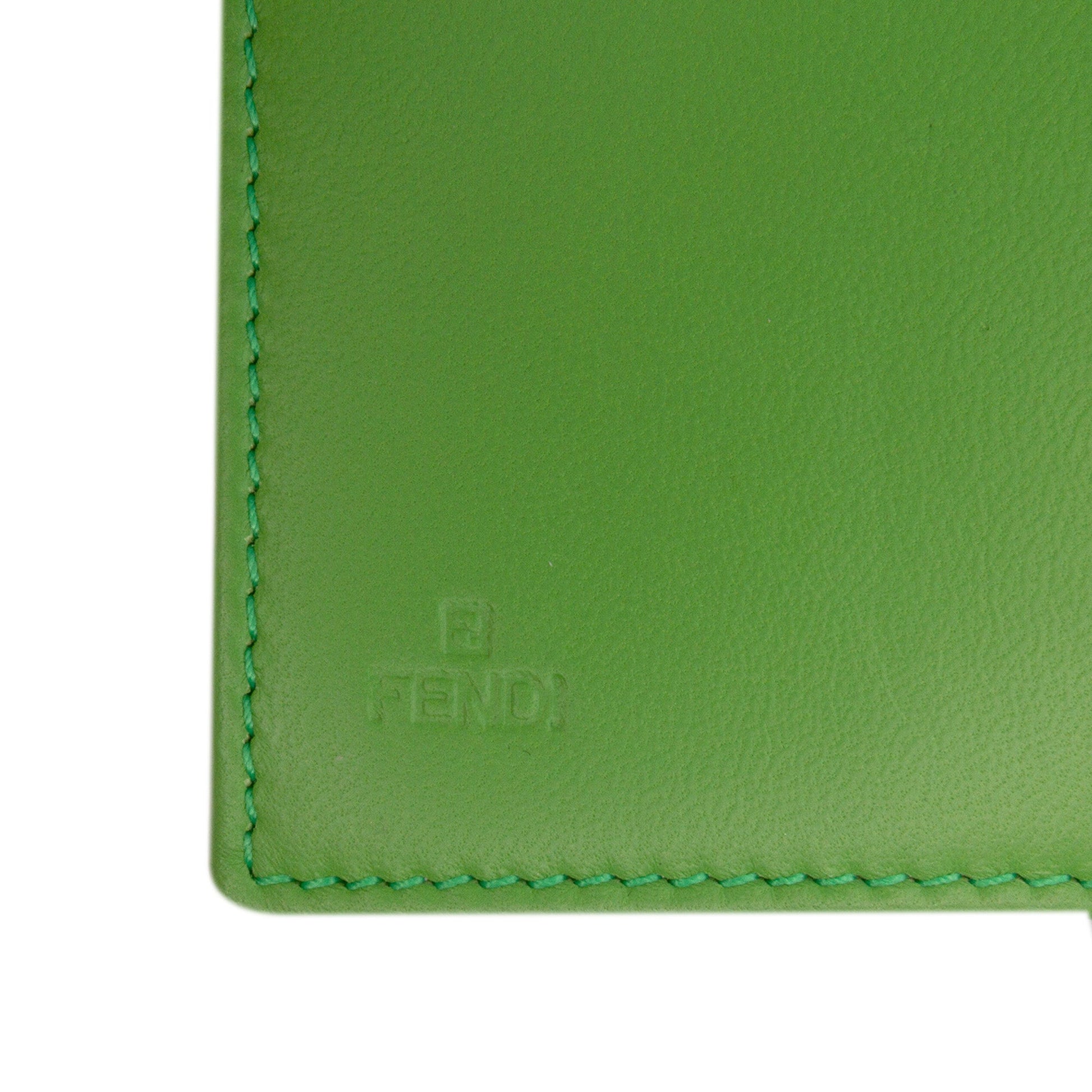Fendi Nappa Logo Embossed Long Wallet On Chain