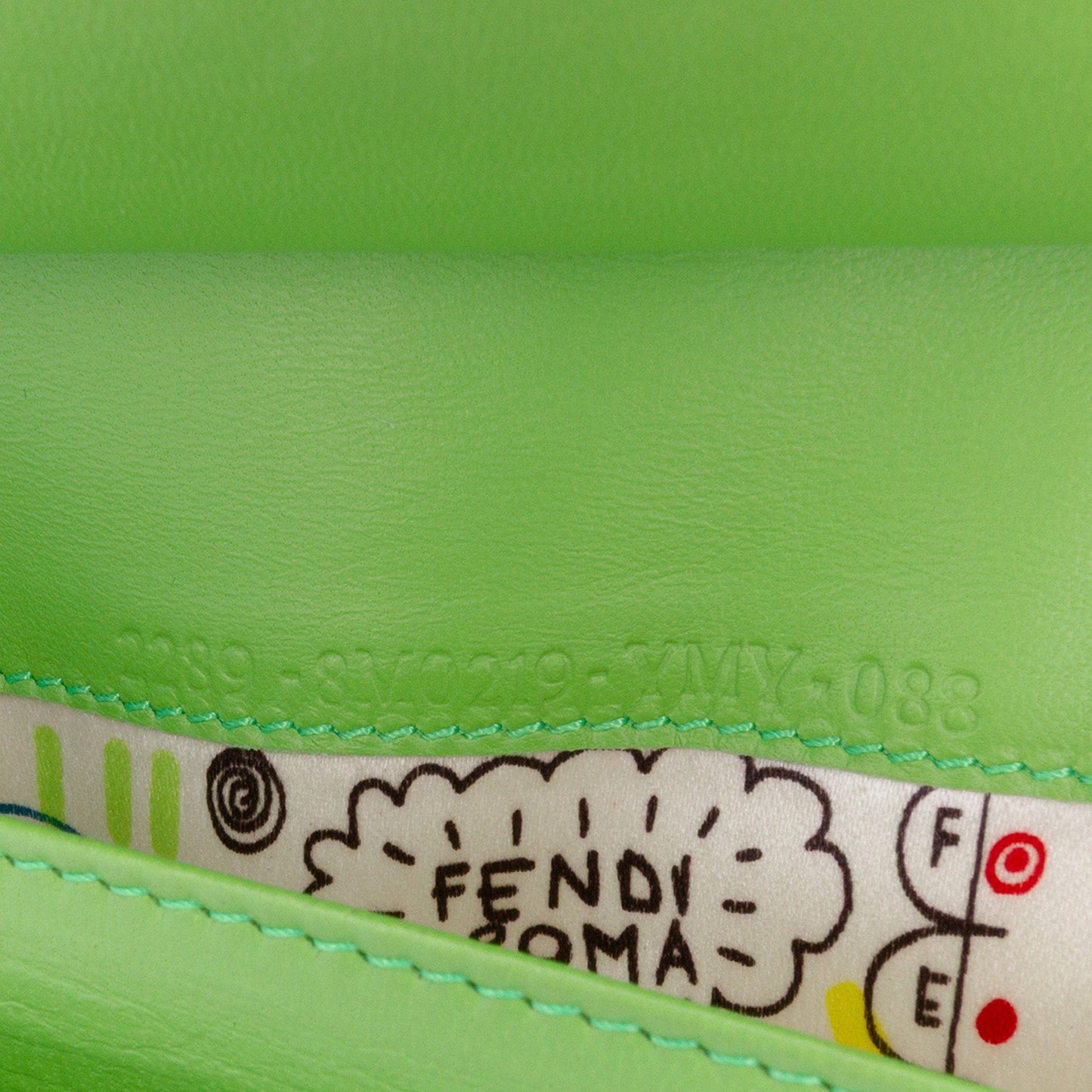 Fendi Nappa Logo Embossed Long Wallet On Chain
