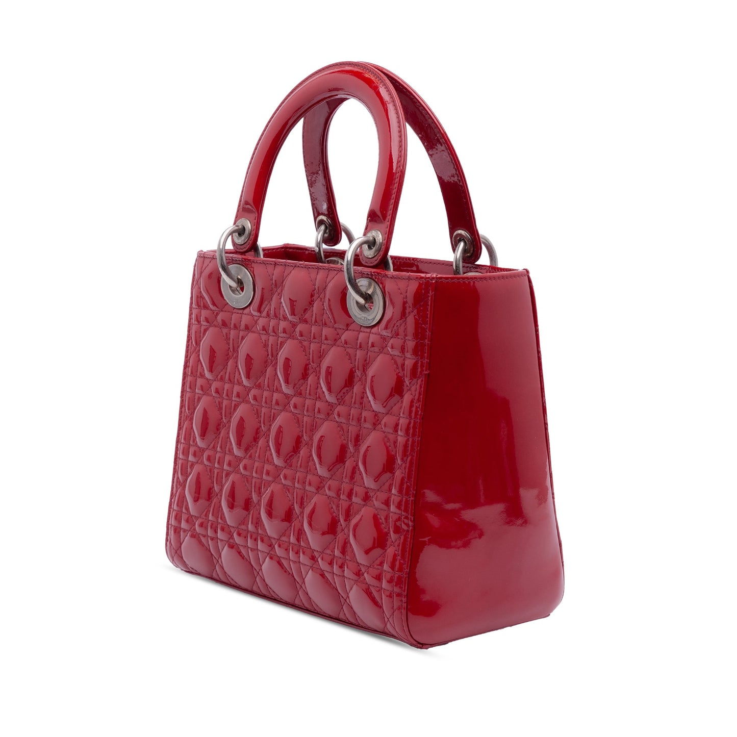 Dior Medium Patent Cannage Lady Dior