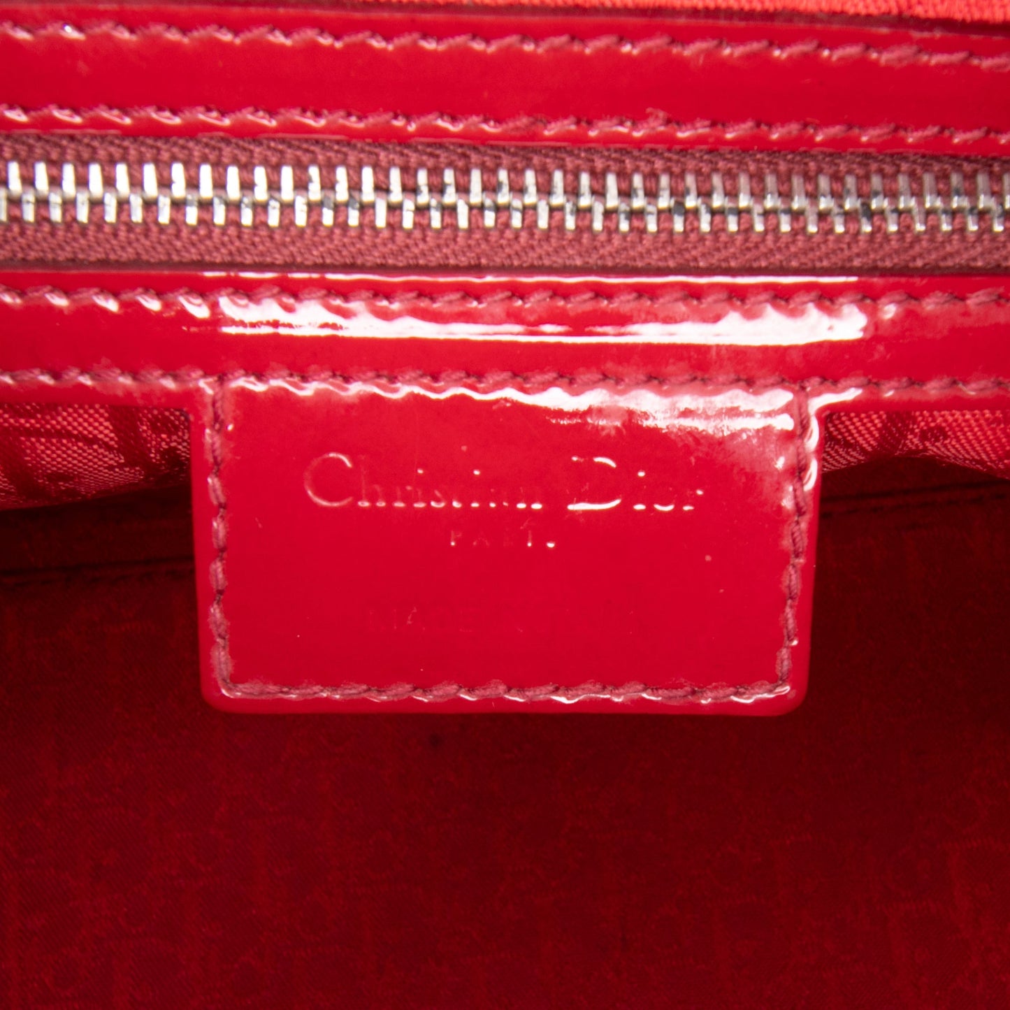 Dior Medium Patent Cannage Lady Dior