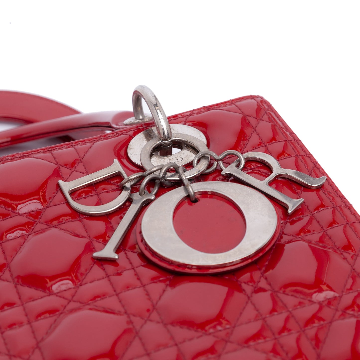 Dior Medium Patent Cannage Lady Dior