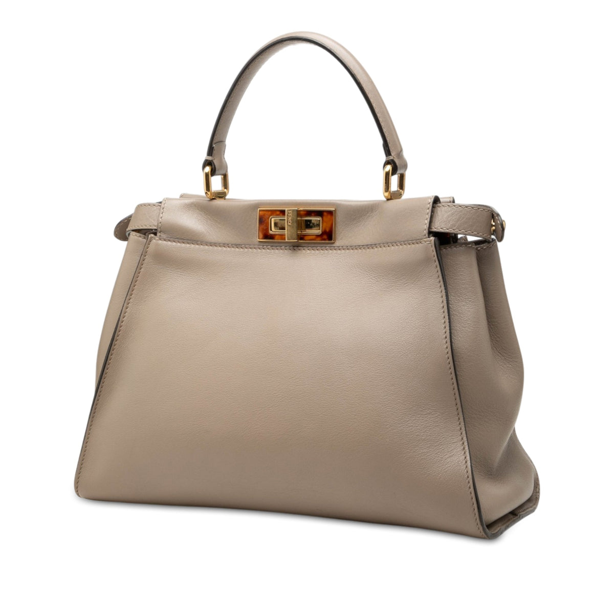 Fendi Medium Leather Peekaboo Iconic Satchel