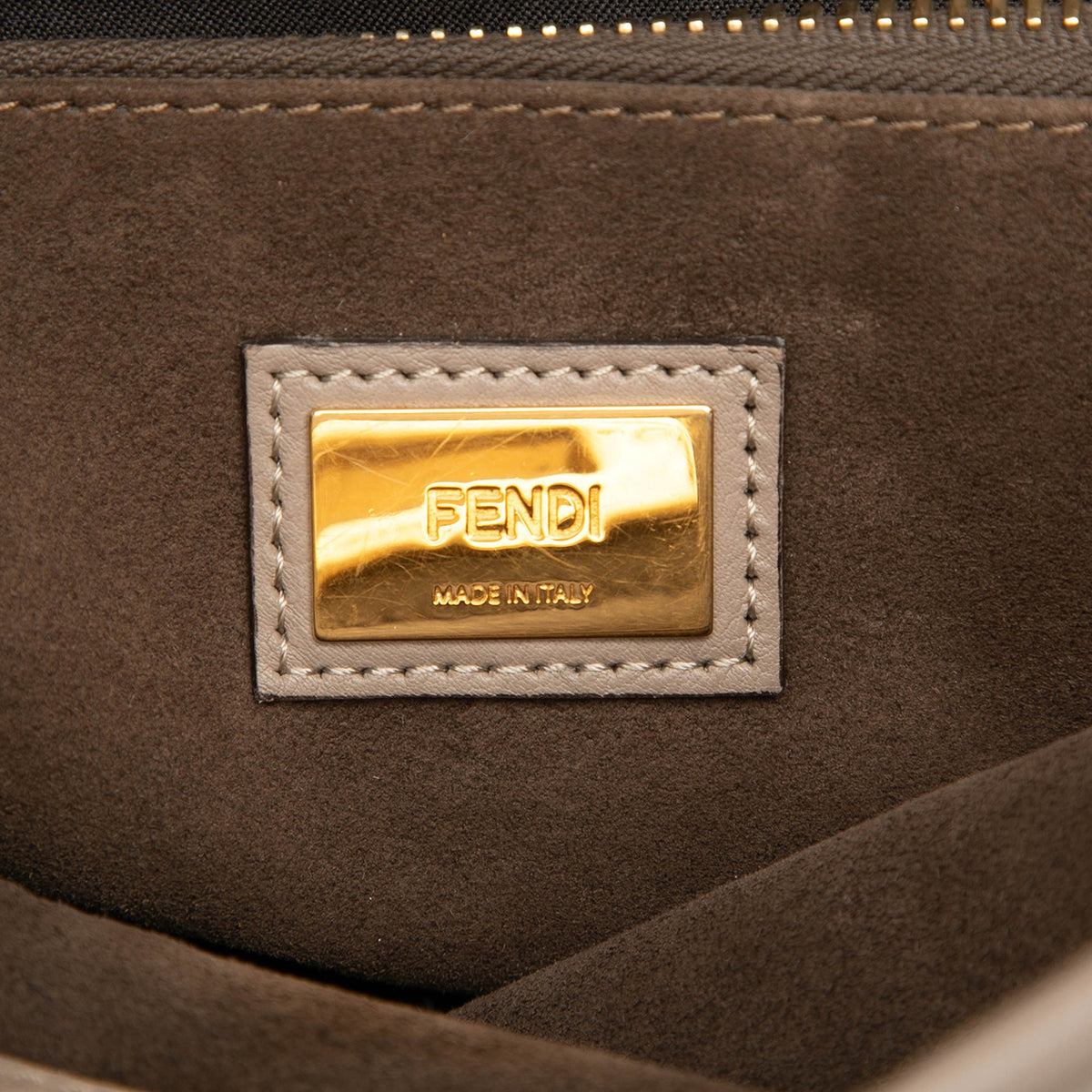 Fendi Medium Leather Peekaboo Iconic Satchel