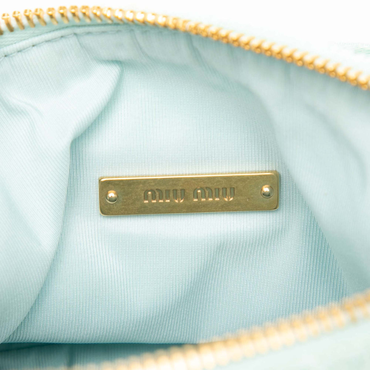 Miu Miu Terry Cloth Logo Handbag