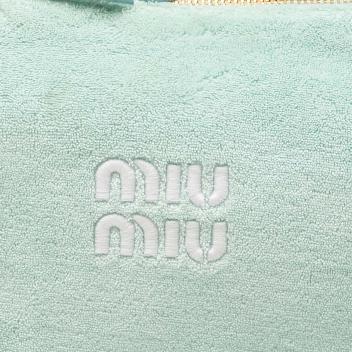 Miu Miu Terry Cloth Logo Handbag