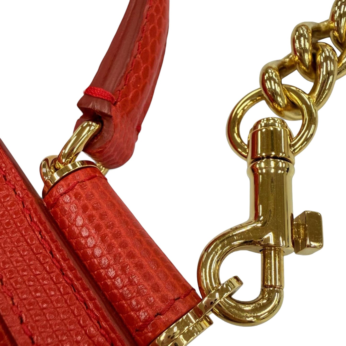 Dolce & Gabbana Small Iguana Embossed Calfskin Miss Sicily Satchel