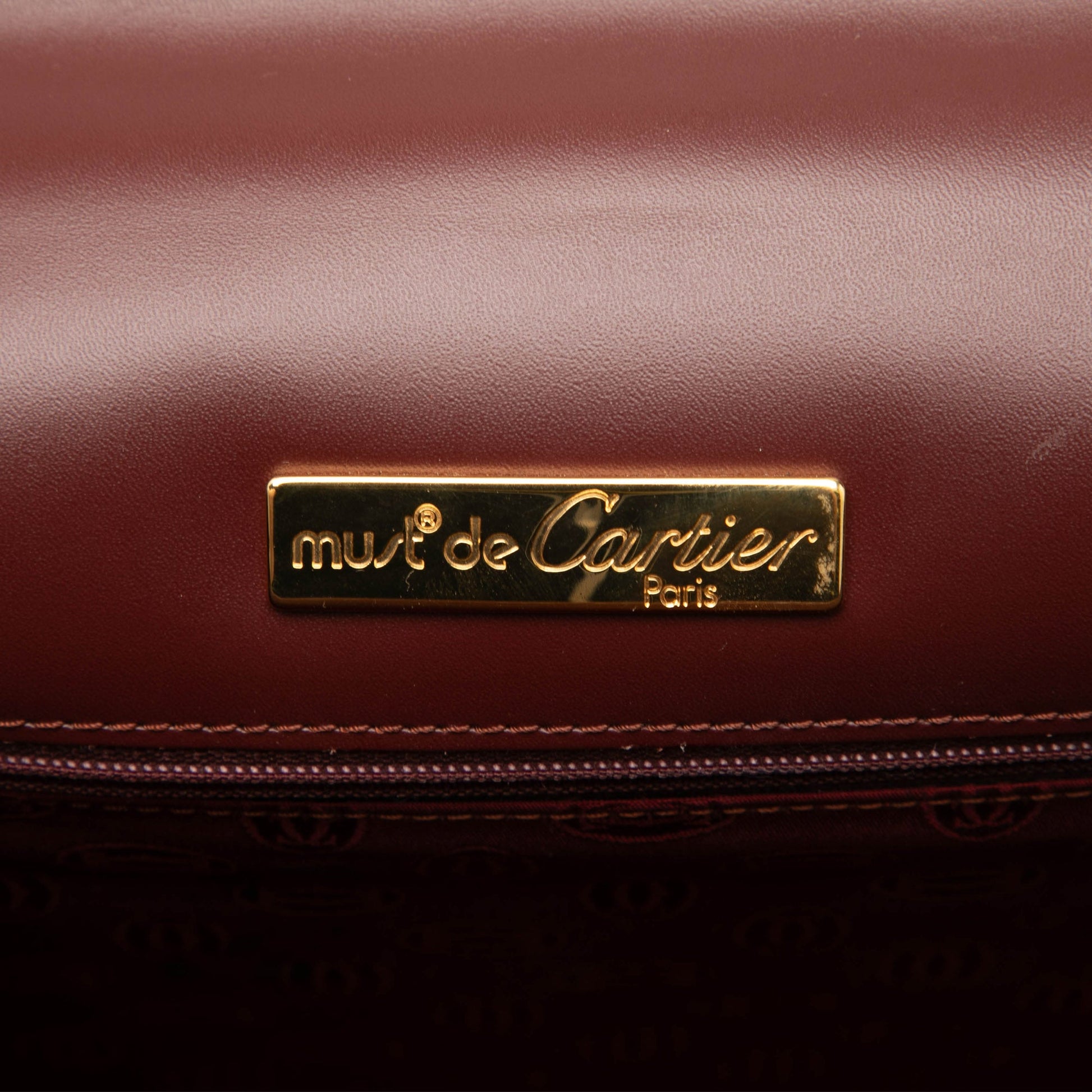 Cartier Must de Cartier Leather Handbag