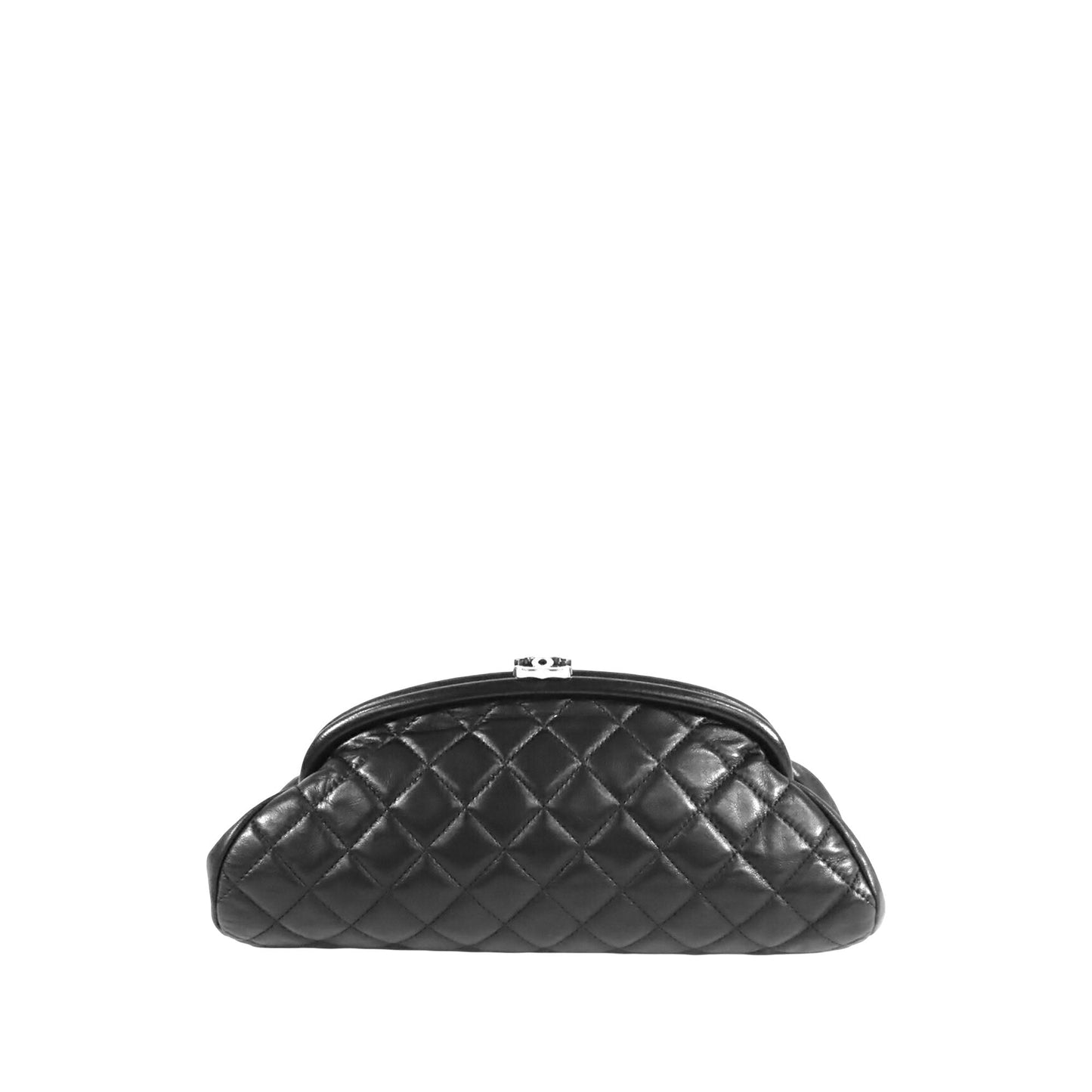 Chanel Quilted Lambskin Timeless Kisslock Clutch