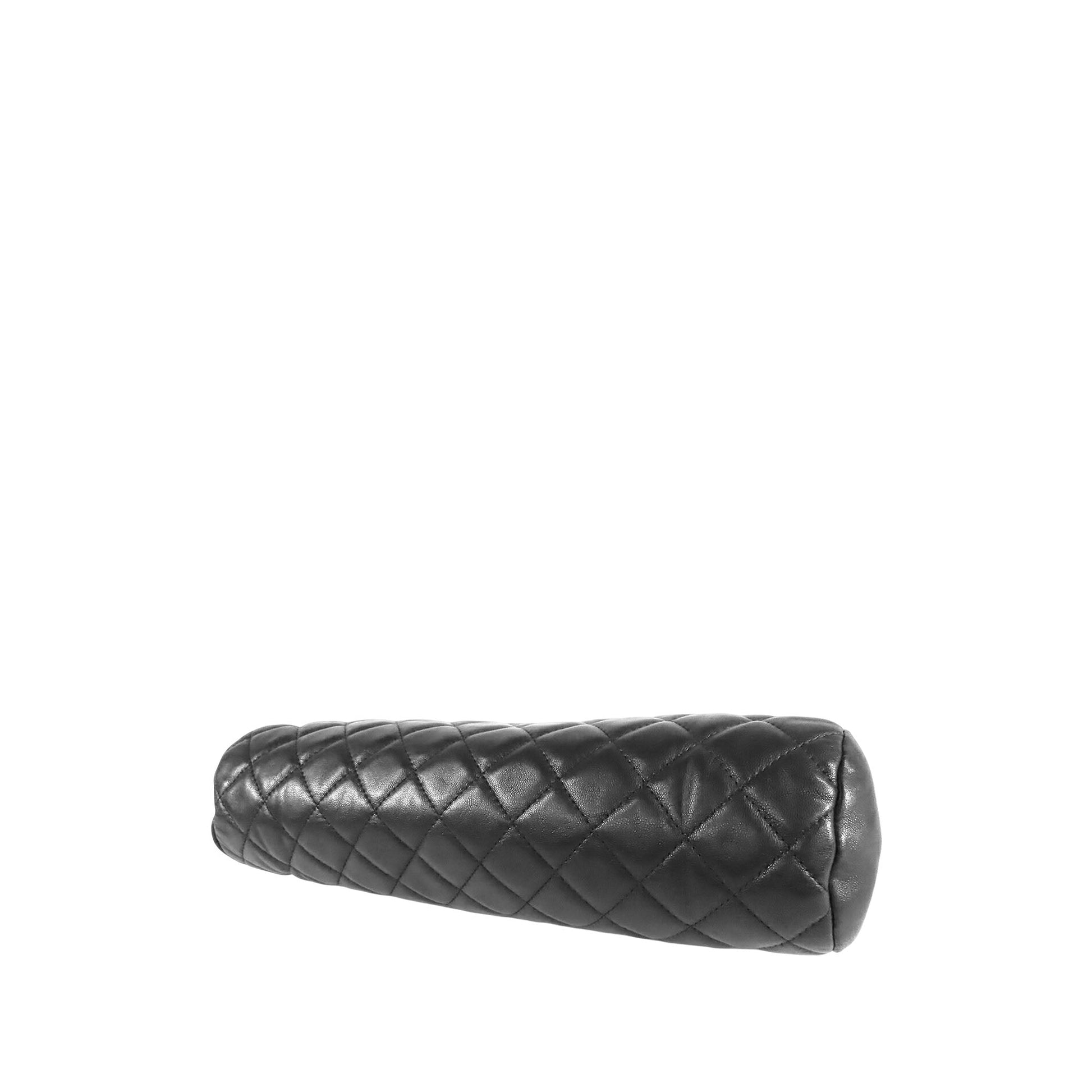 Chanel Quilted Lambskin Timeless Kisslock Clutch
