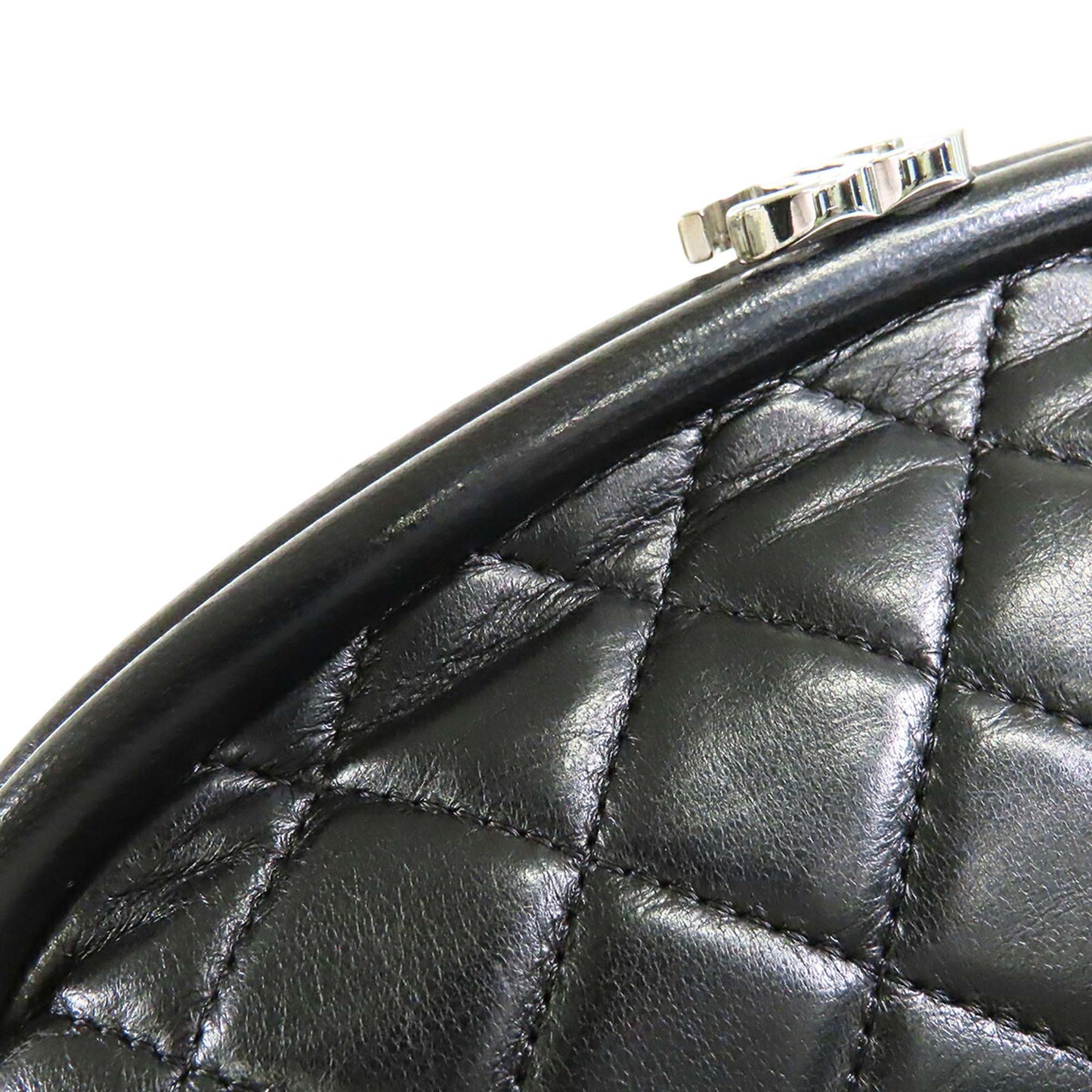 Chanel Quilted Lambskin Timeless Kisslock Clutch