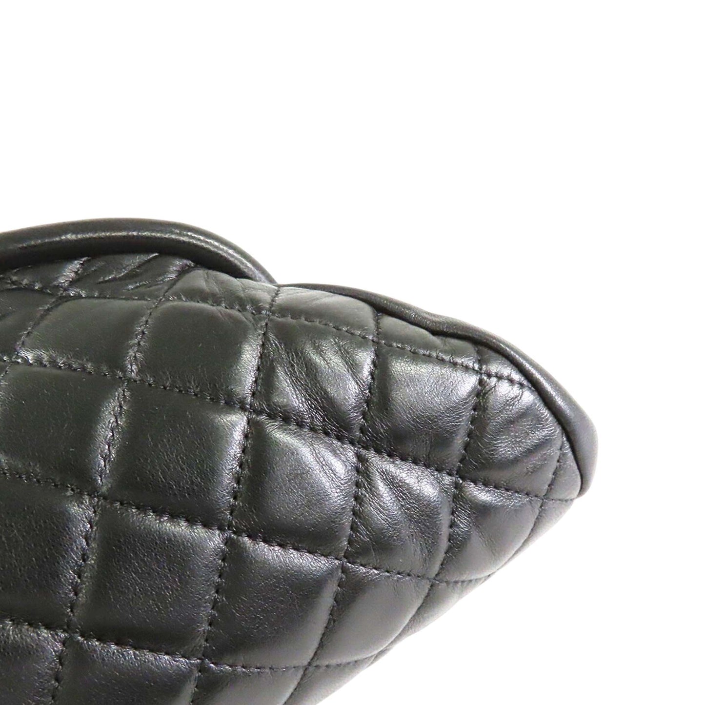 Chanel Quilted Lambskin Timeless Kisslock Clutch