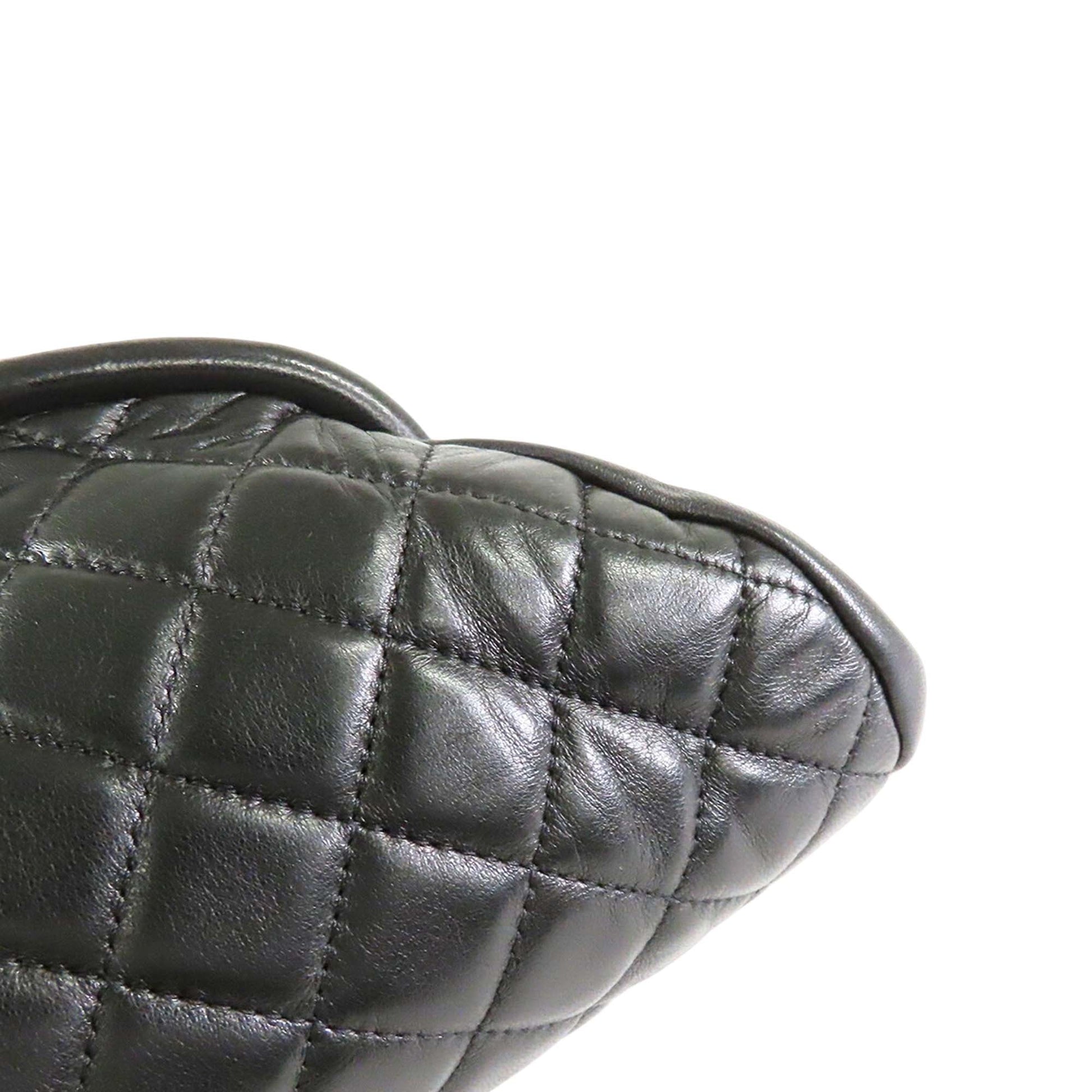 Chanel Quilted Lambskin Timeless Kisslock Clutch