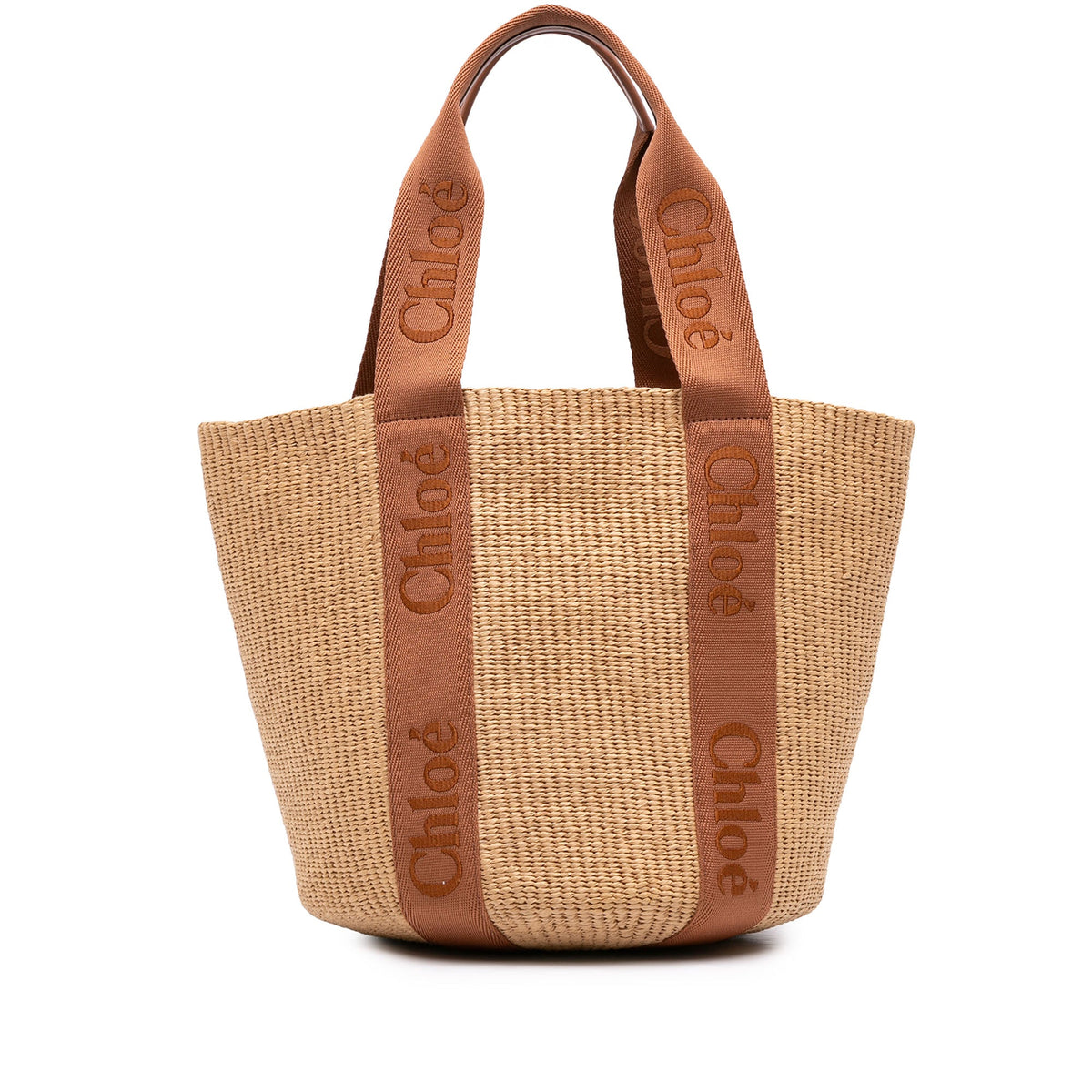 Chloé Large Raffia Woody Basket Tote