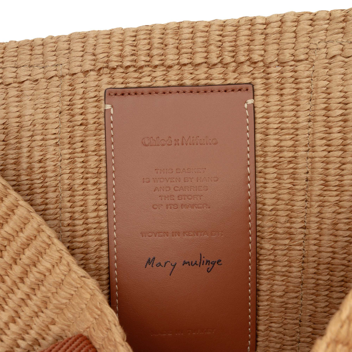 Chloé Large Raffia Woody Basket Tote
