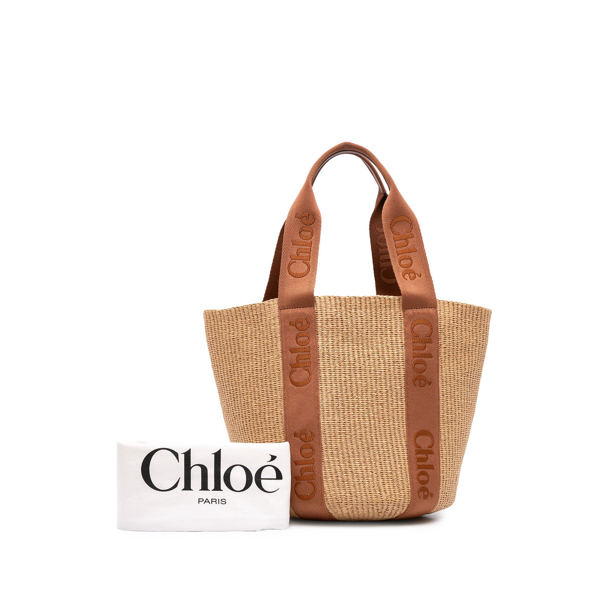 Chloé Large Raffia Woody Basket Tote