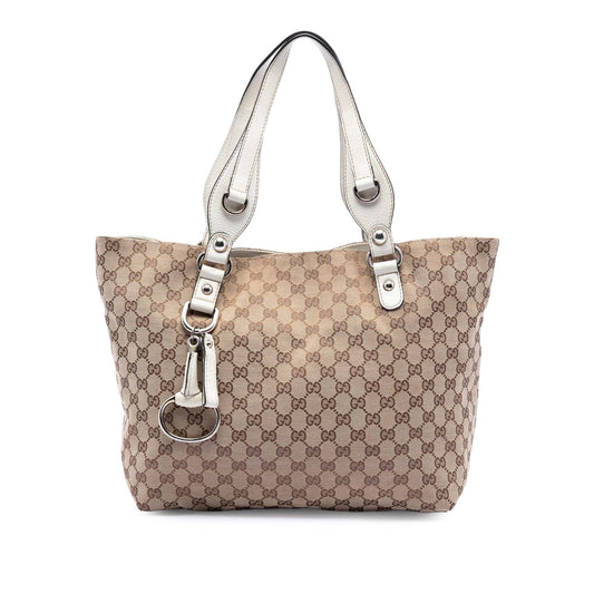 Gucci Medium GG Canvas Icon Bit Tote