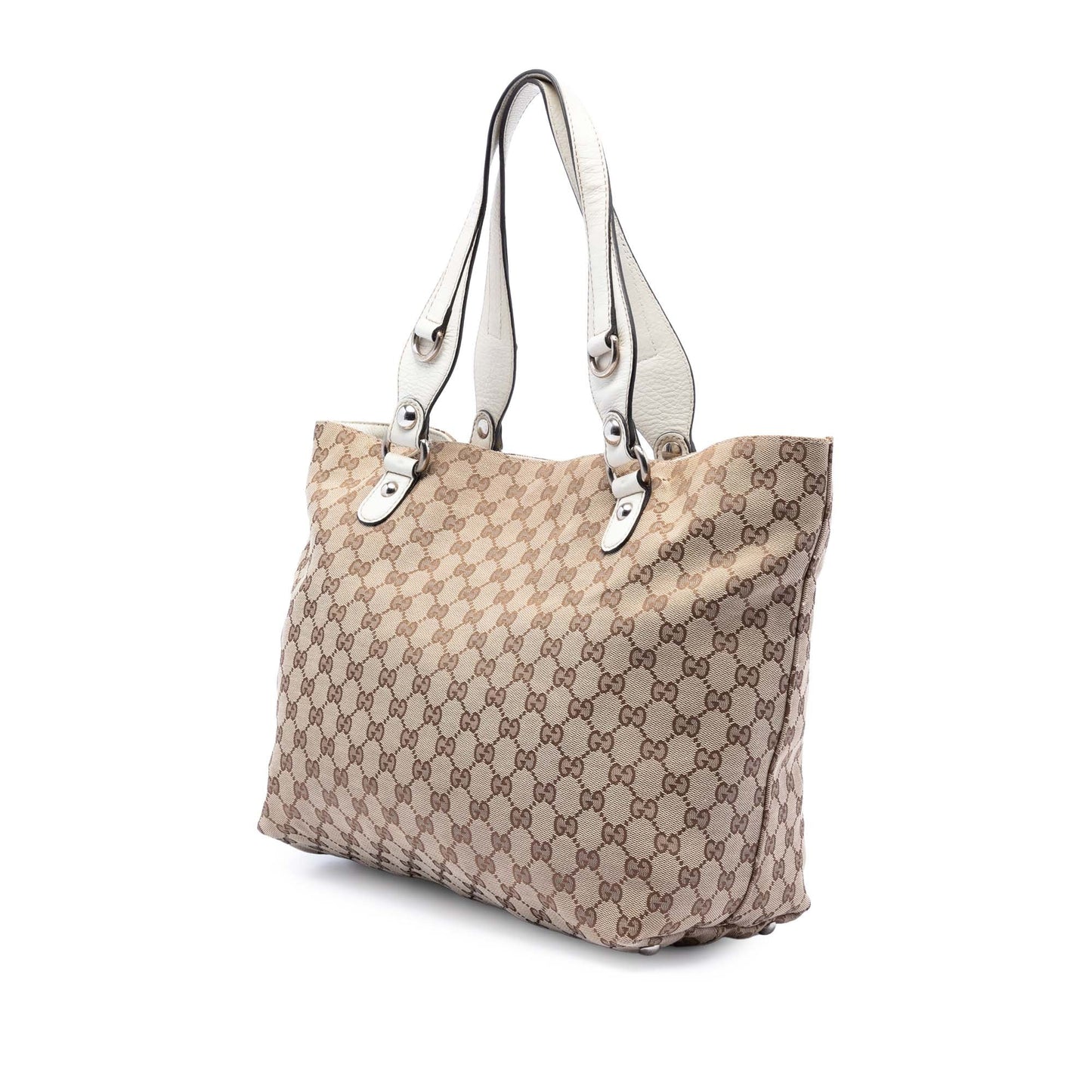 Gucci Medium GG Canvas Icon Bit Tote