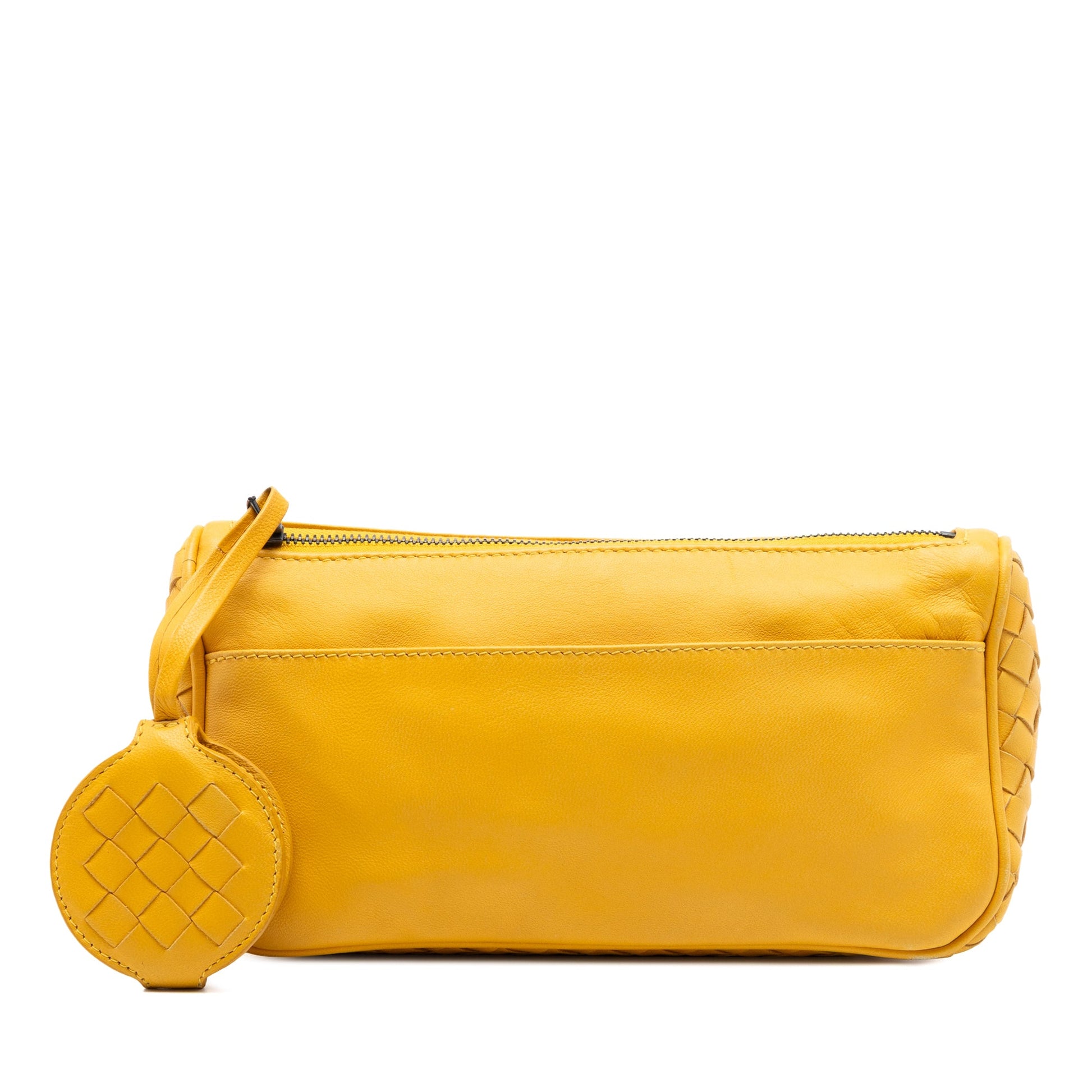 Bottega Veneta Intrecciato Trimmed Nappa Zipped Pouch