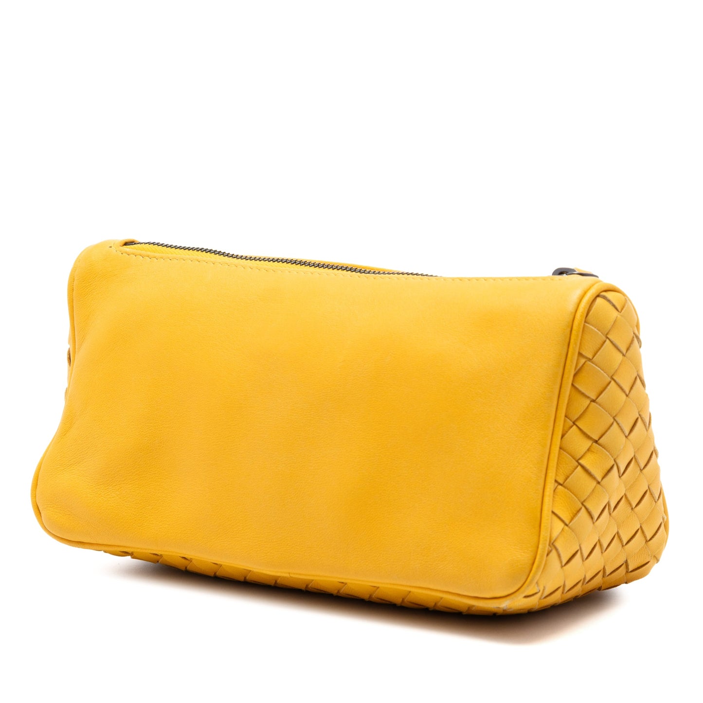 Bottega Veneta Intrecciato Trimmed Nappa Zipped Pouch