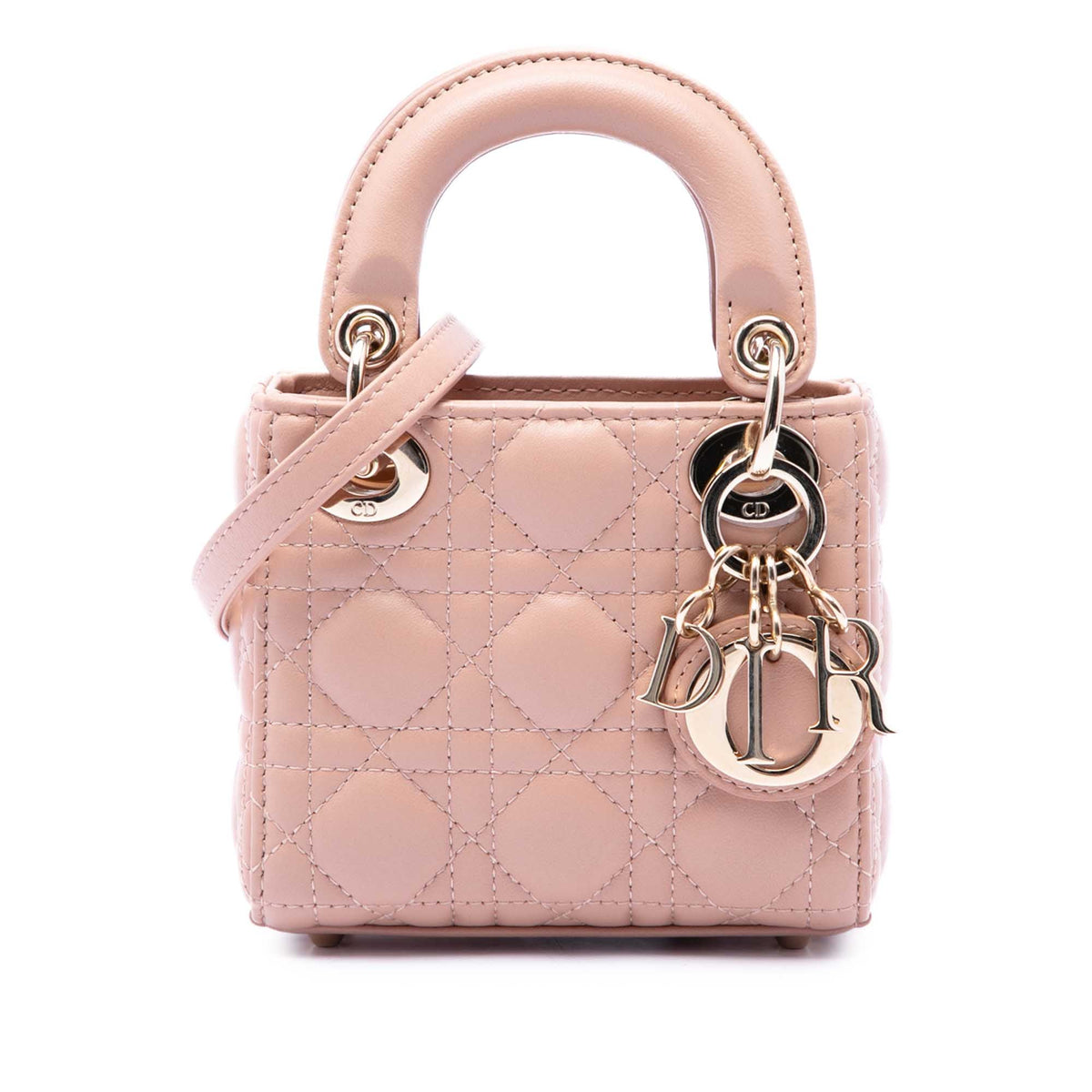 Dior Micro Lambskin Cannage Lady Dior