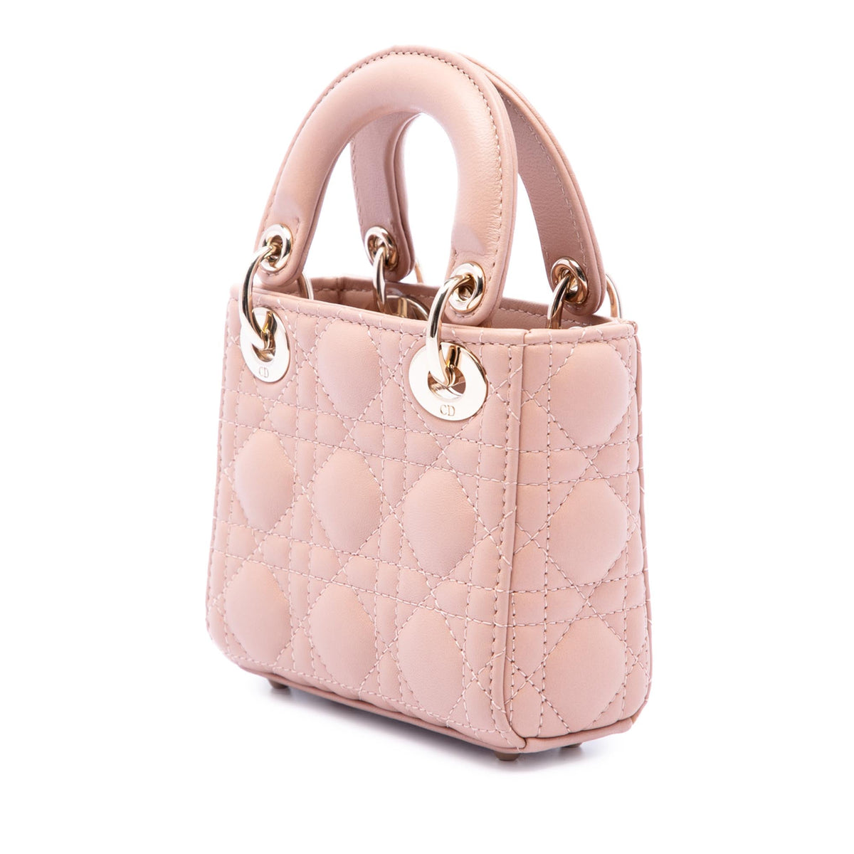Dior Micro Lambskin Cannage Lady Dior