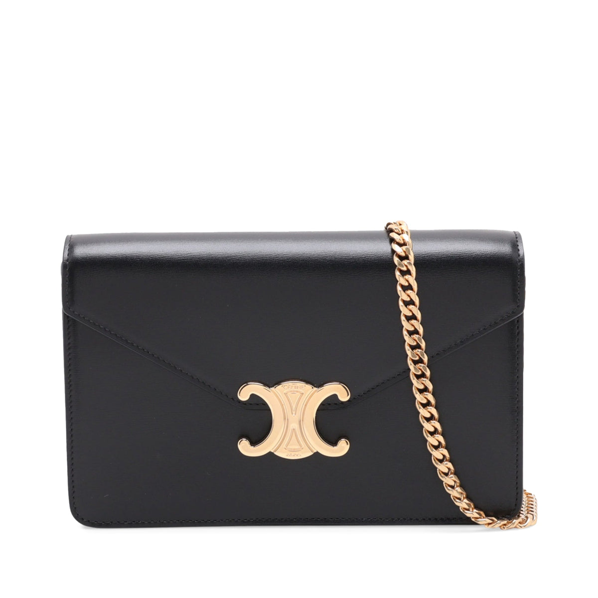 Celine Leather Triomphe Margot Chain Crossbody