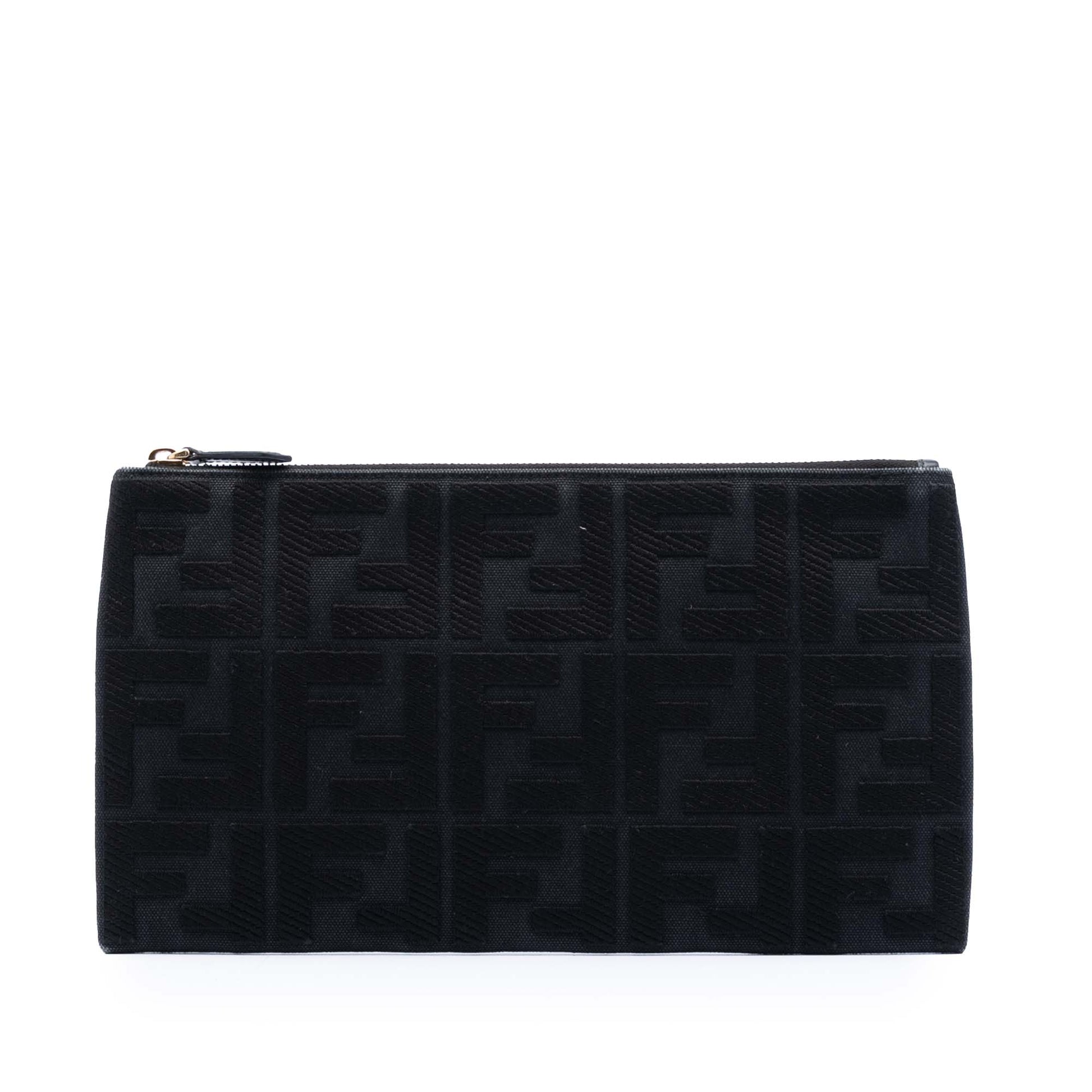 Fendi Zucca Canvas Clutch