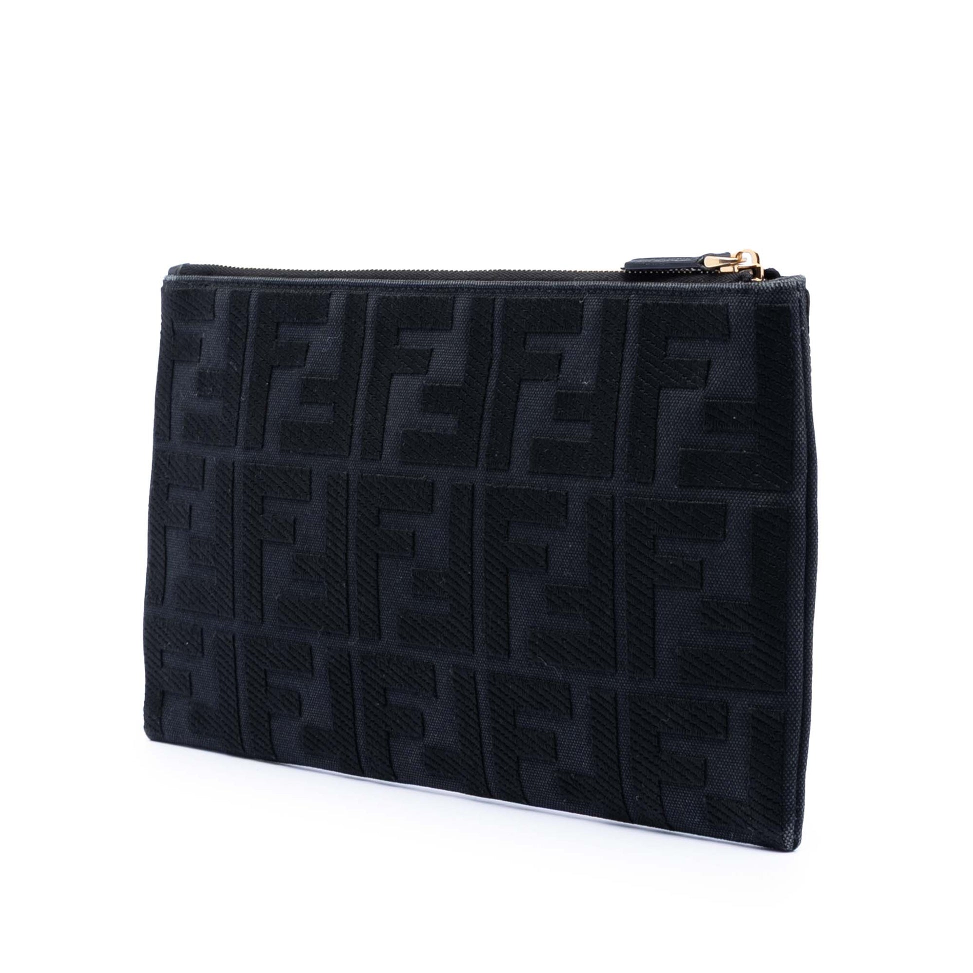 Fendi Zucca Canvas Clutch