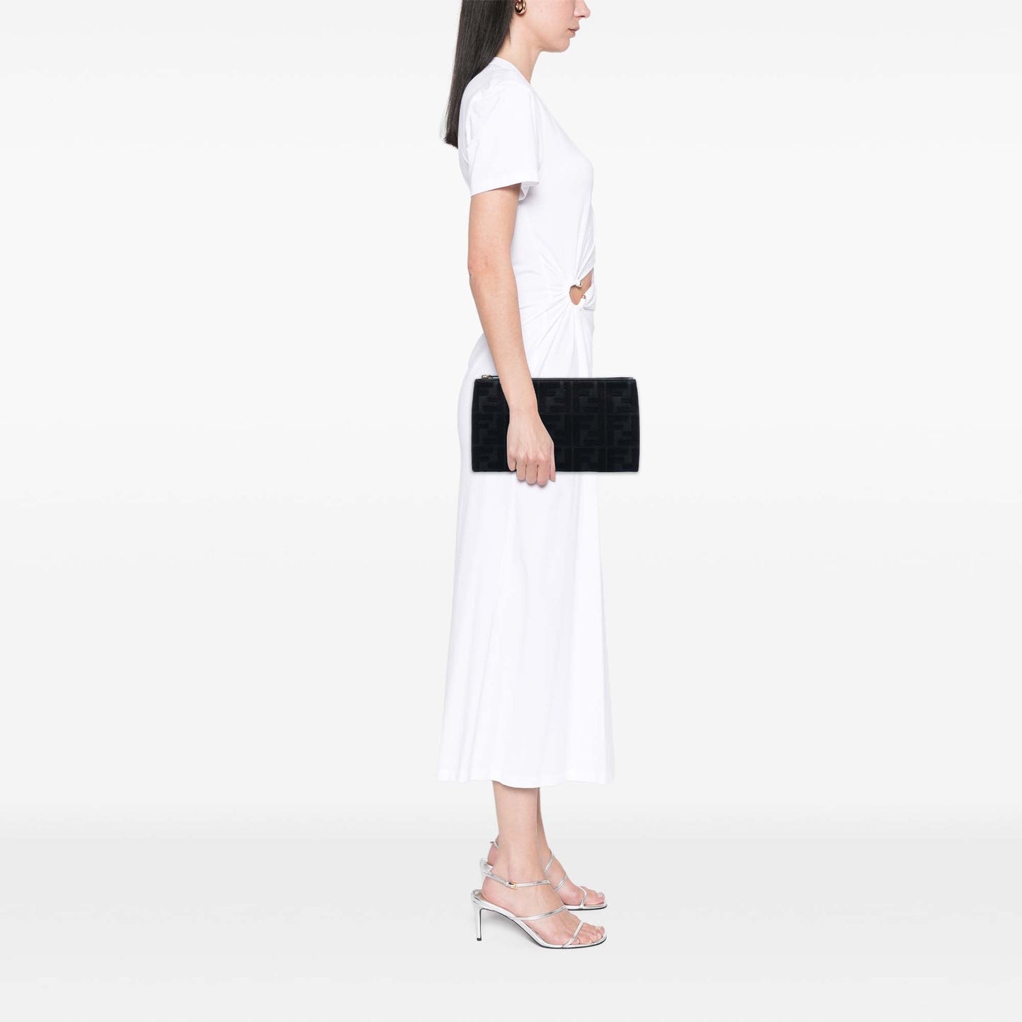 Fendi Zucca Canvas Clutch