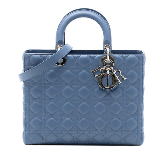 Dior Large Lambskin Cannage Lady Dior