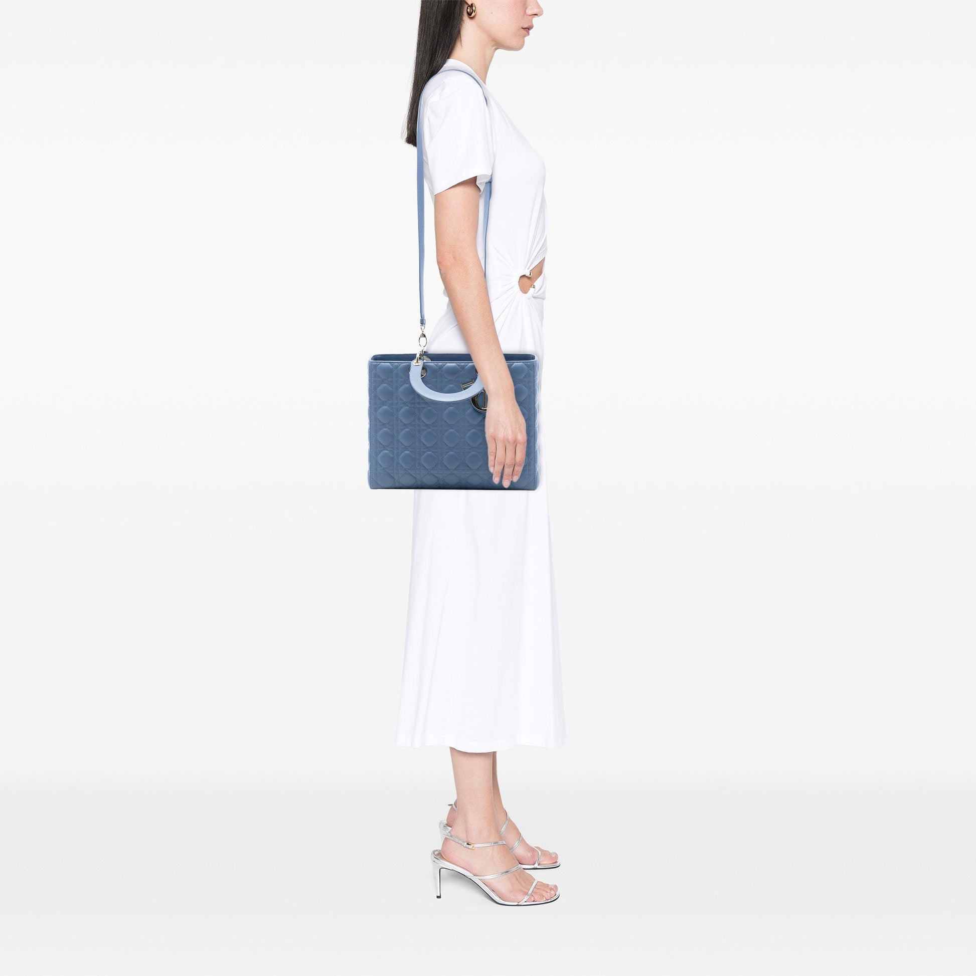 Dior Large Lambskin Cannage Lady Dior