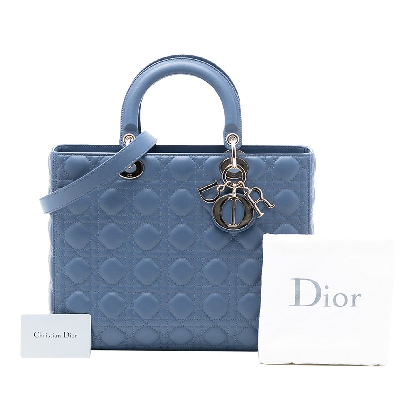 Dior Large Lambskin Cannage Lady Dior