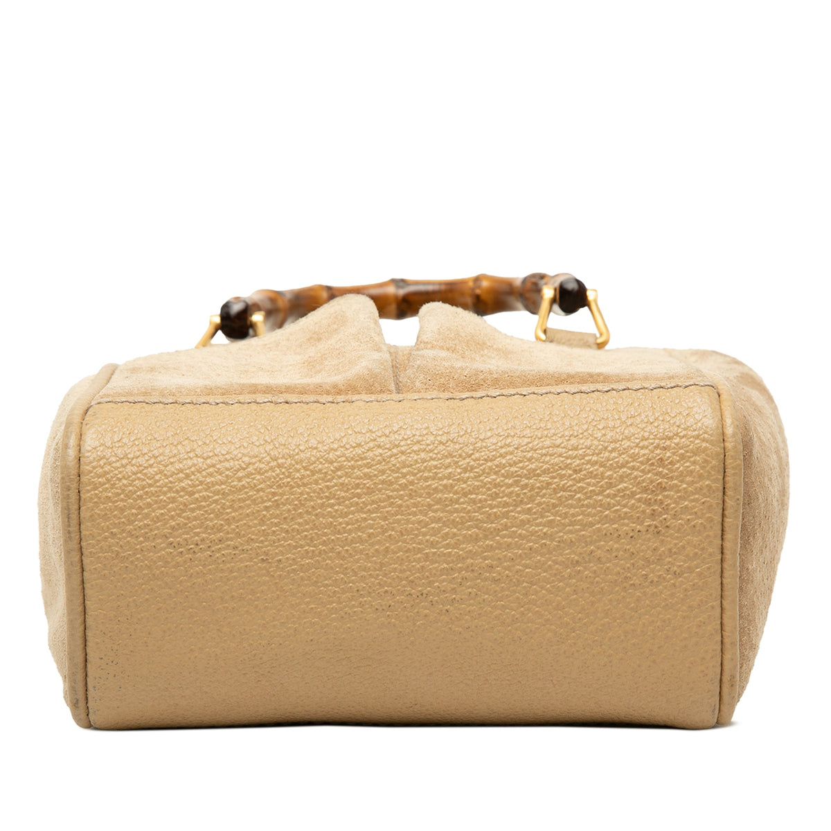 Gucci Mini Suede Bamboo Satchel