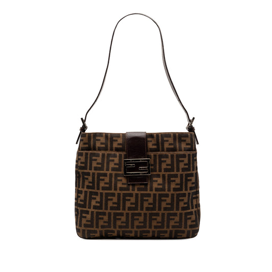 Fendi Zucca Canvas Shoulder Bag