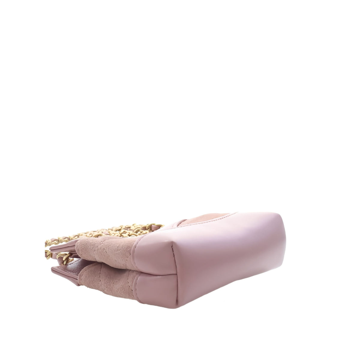 Chanel Micro Quilted Suede and Shiny Calfskin 31 Shopping Bag — Pink